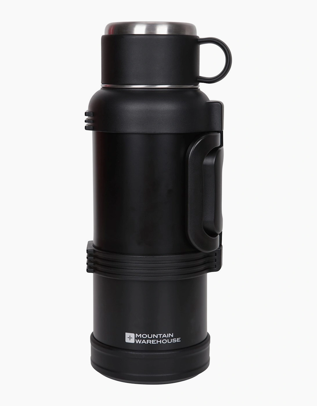 Mountain Warehouse Unisex Black Camping Flask & Cup Set - Size: One Size