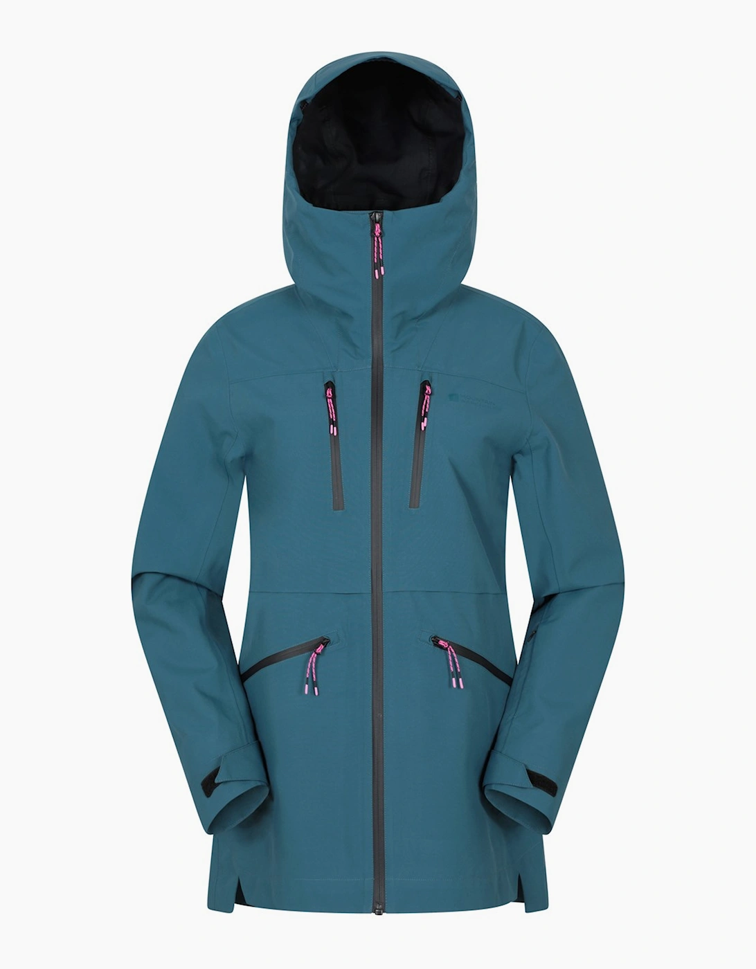 Mountain Warehouse Women's Blue/Green / Tempest Waterproof 3 Layer Ski Jacket - Size 8