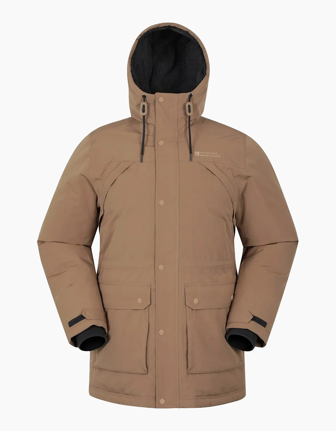 Mountain Warehouse Men's Brown Marlow Waterproof Parka - Size: Regular/34