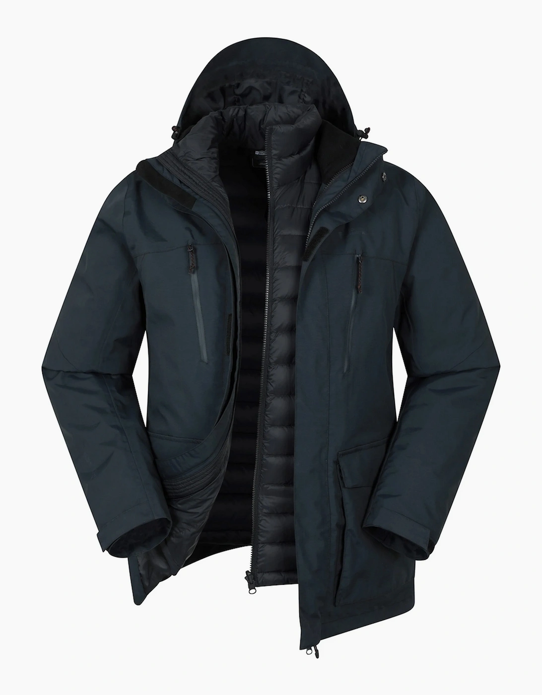 Mountain Warehouse Men's Mountain Warehouse Mens Correspondent II 3 in 1 Down Jacket - Navy