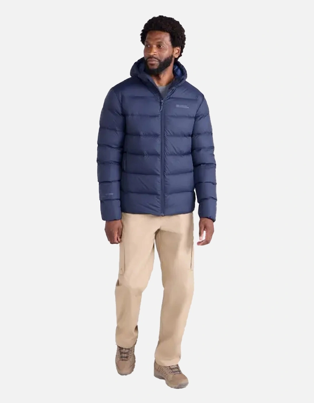 Mens Stratus Down Packable Hooded Jacket