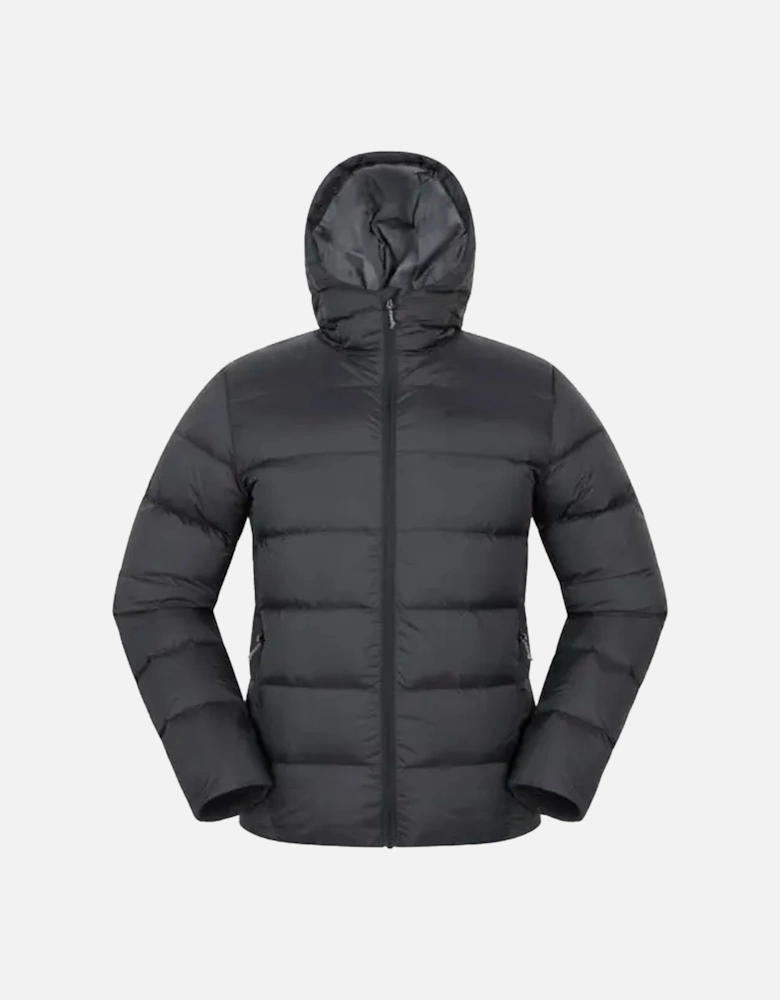 Mens Stratus Down Packable Hooded Jacket