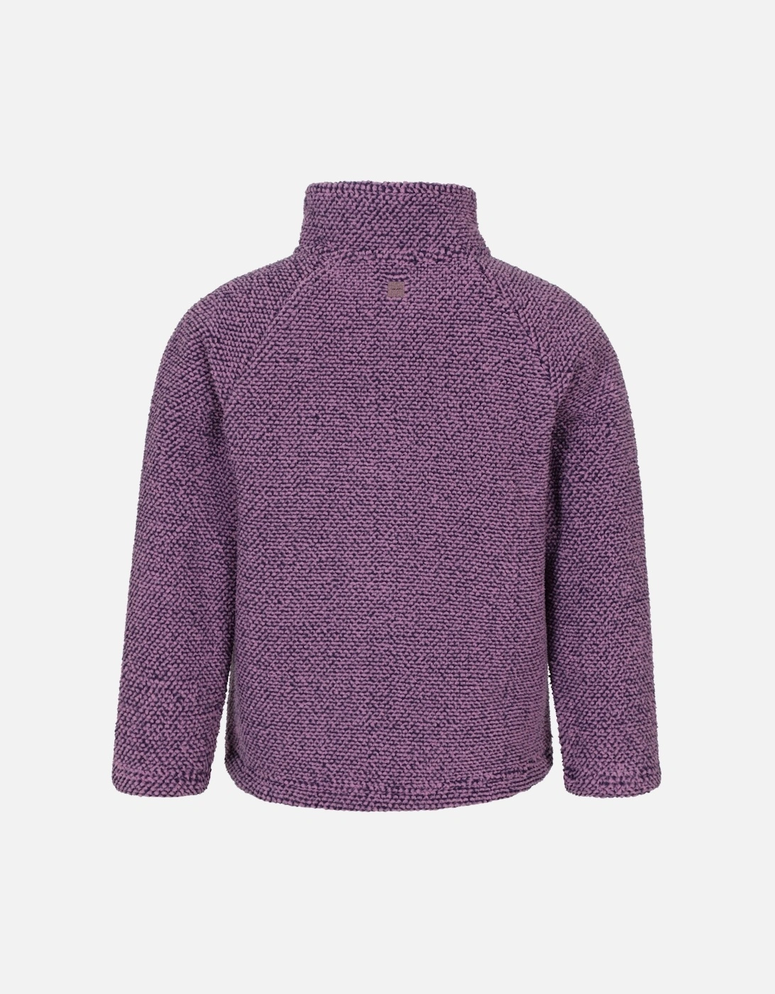 Childrens/Kids Ash Melange Full Zip Fleece Jacket