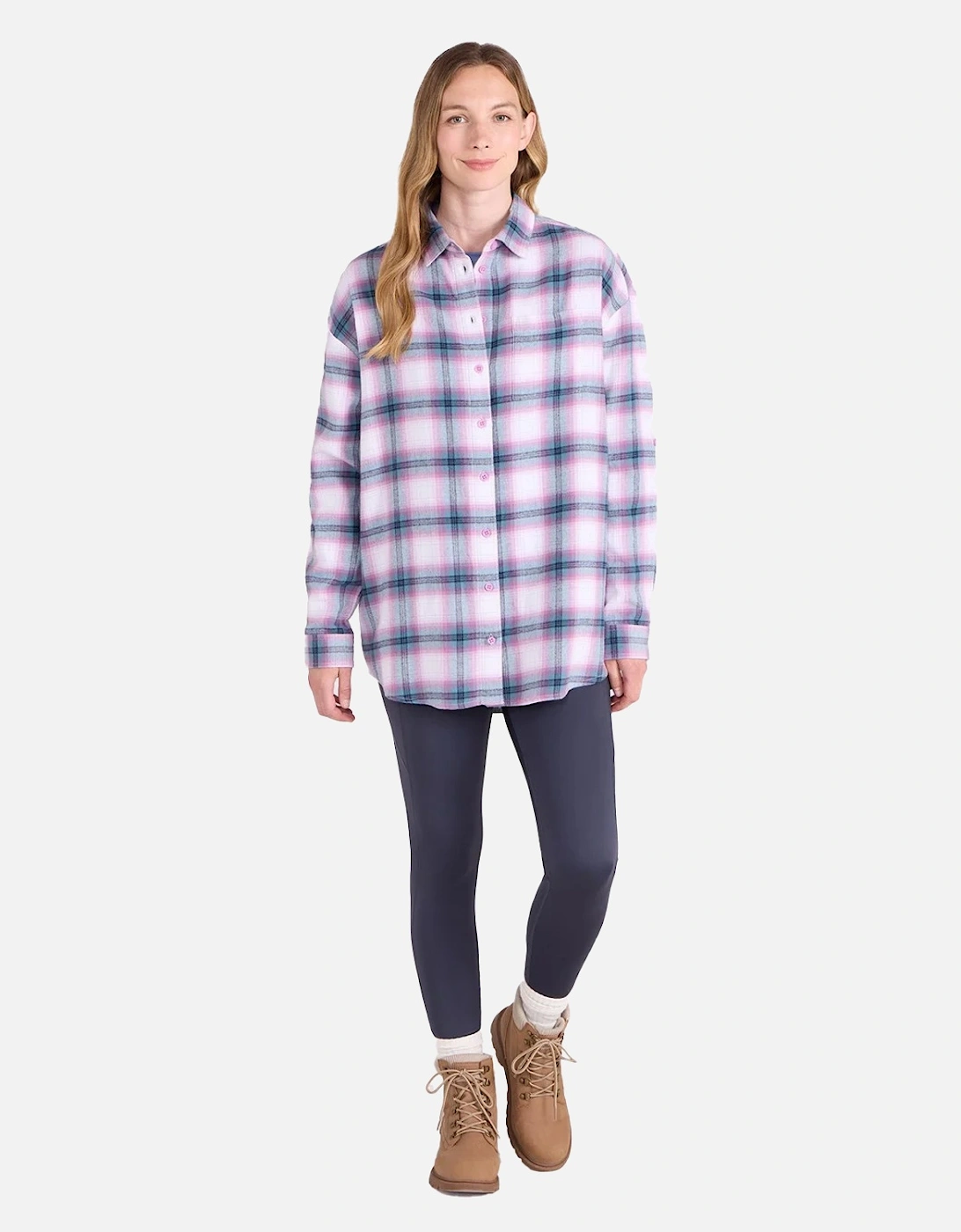 Womens/Ladies Elm Flannel Relaxed Fit Long-Sleeved Shirt