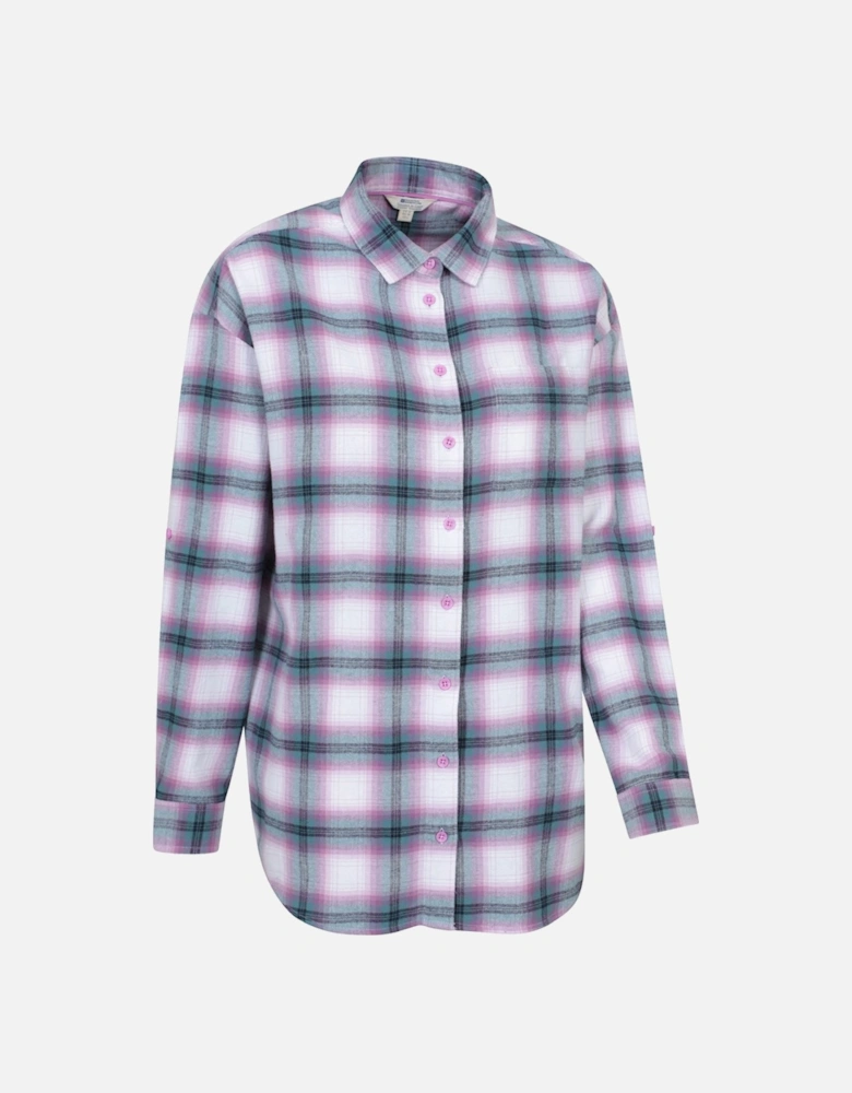 Womens/Ladies Elm Flannel Relaxed Fit Long-Sleeved Shirt