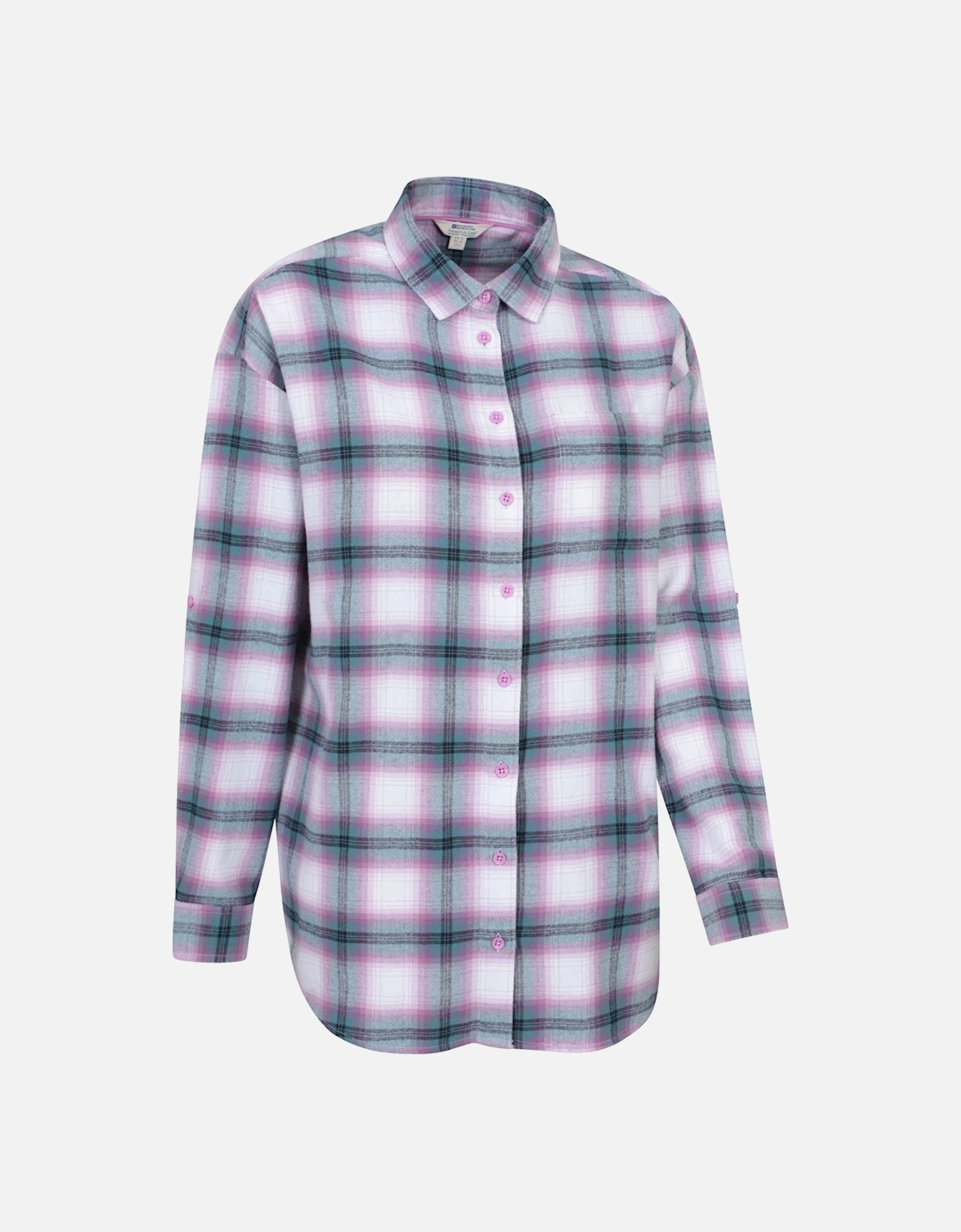 Womens/Ladies Elm Flannel Relaxed Fit Long-Sleeved Shirt