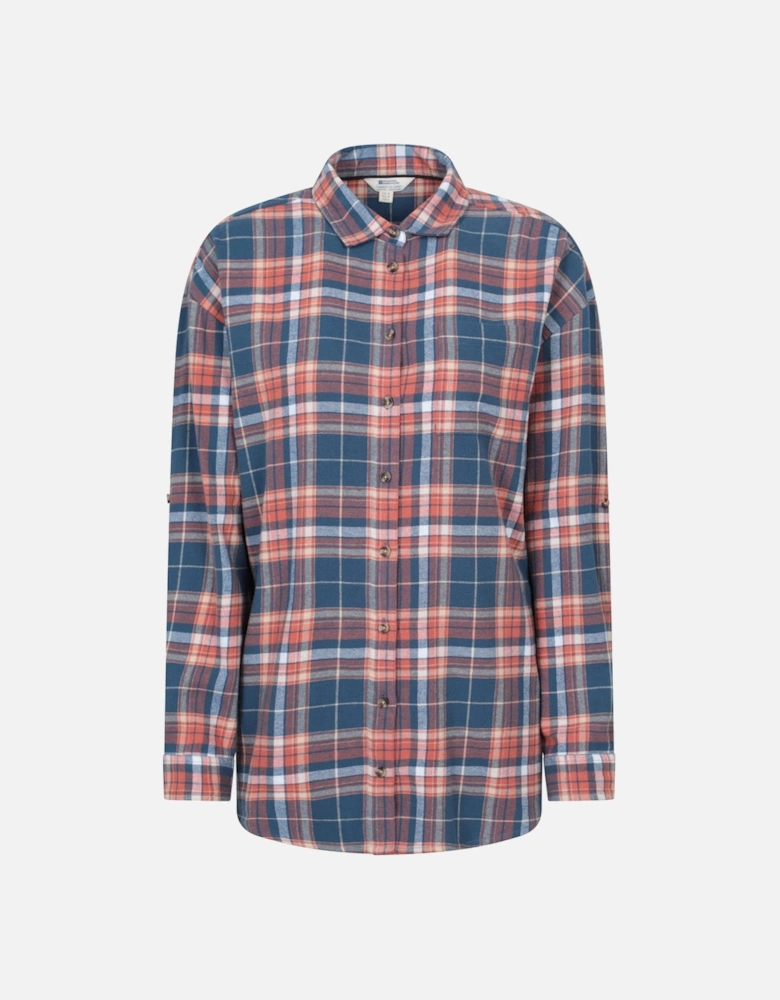 Womens/Ladies Elm Flannel Relaxed Fit Long-Sleeved Shirt