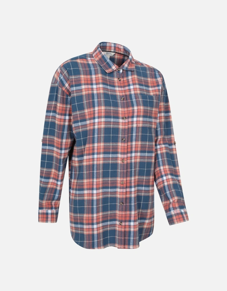 Womens/Ladies Elm Flannel Relaxed Fit Long-Sleeved Shirt
