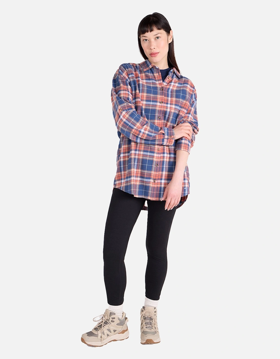 Womens/Ladies Elm Flannel Relaxed Fit Long-Sleeved Shirt