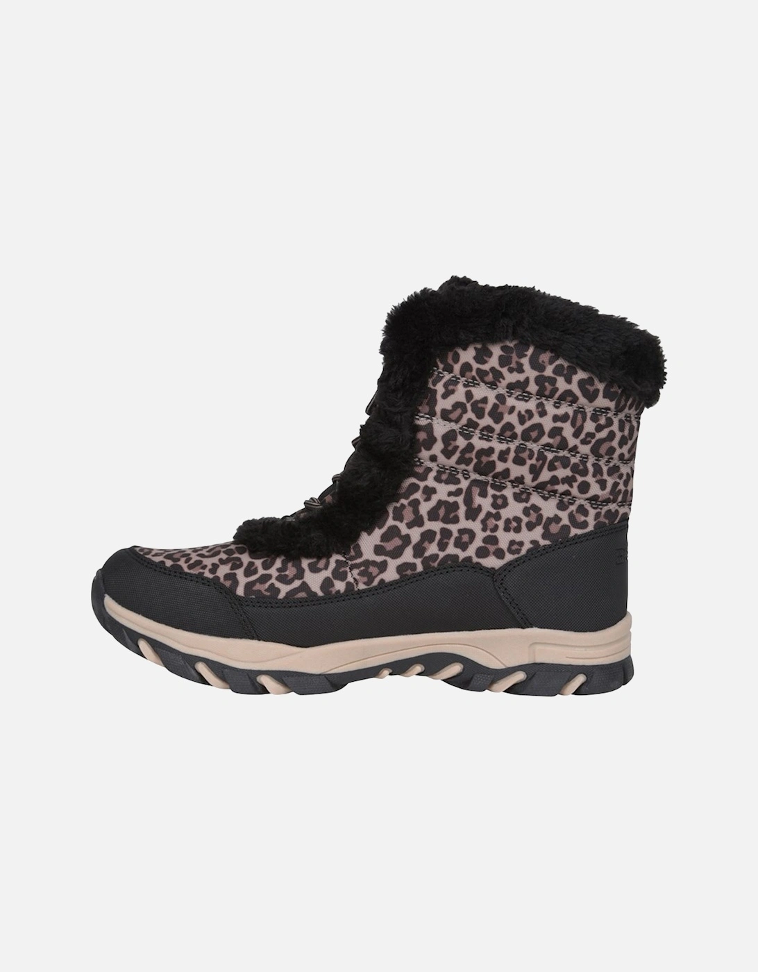 Womens/Ladies Ohio Leopard Print Thermal Snow Boots