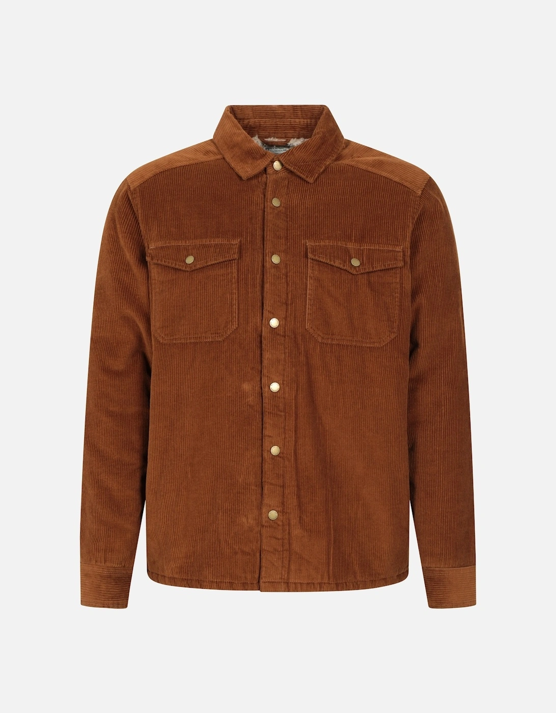 Mens Chiswick Borg Lined Corded Shirt, 5 of 4