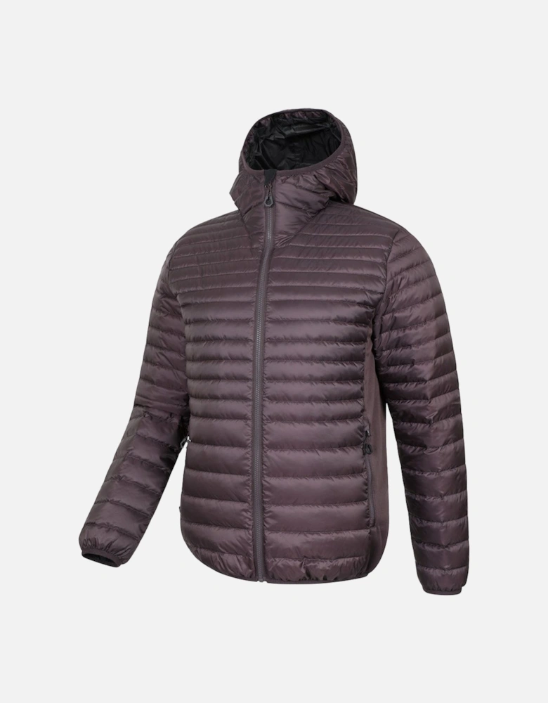 Mens Hybrid Extreme Featherweight Down Filled Hooded Jacket
