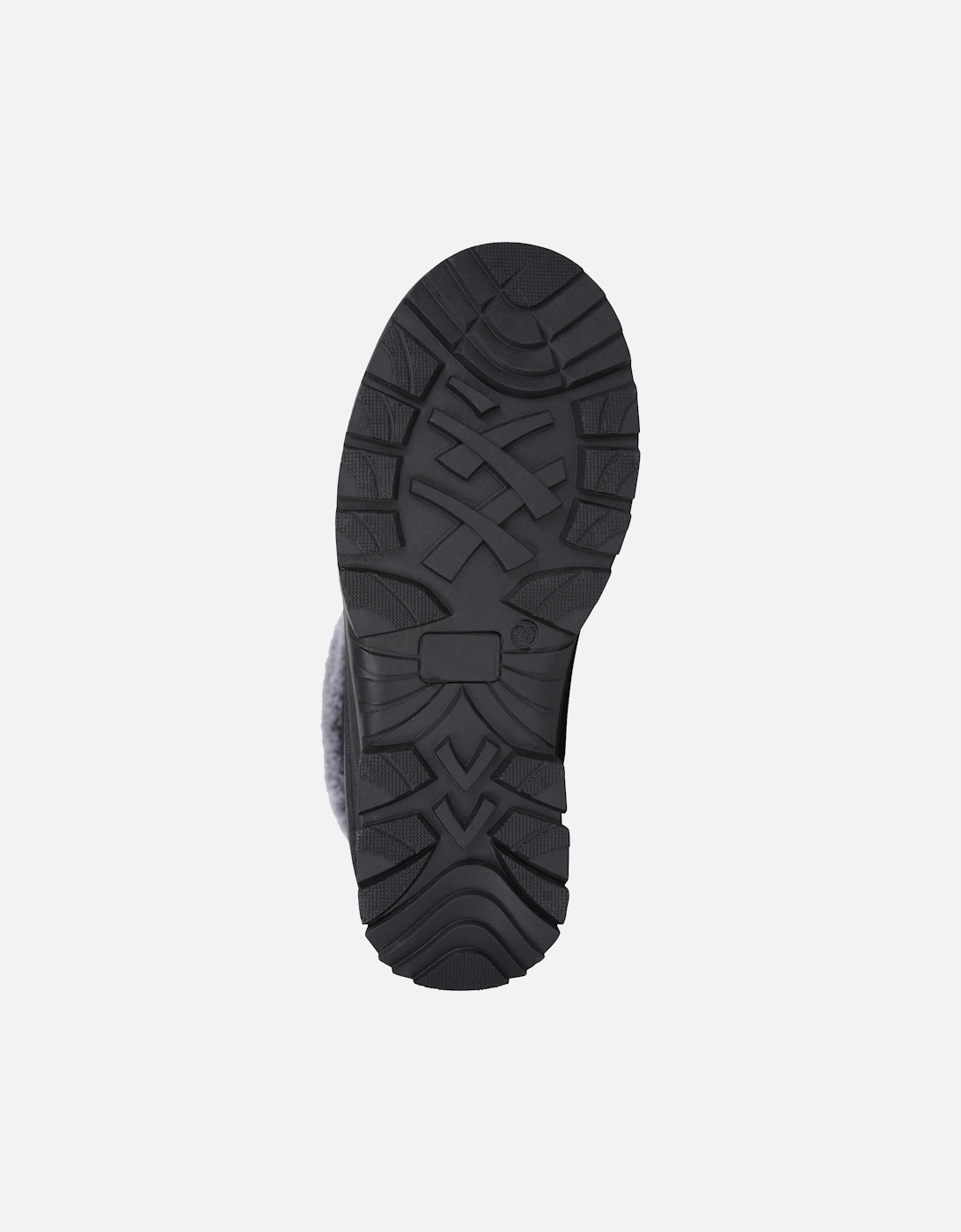 Womens/Ladies Snowdrift Suede Faux Fur Lined Snow Boots