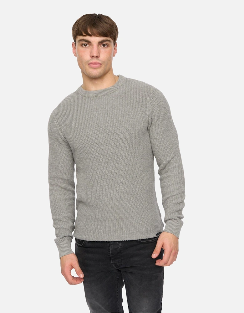 Mens Jampster Knitted Crew Neck Sweatshirt