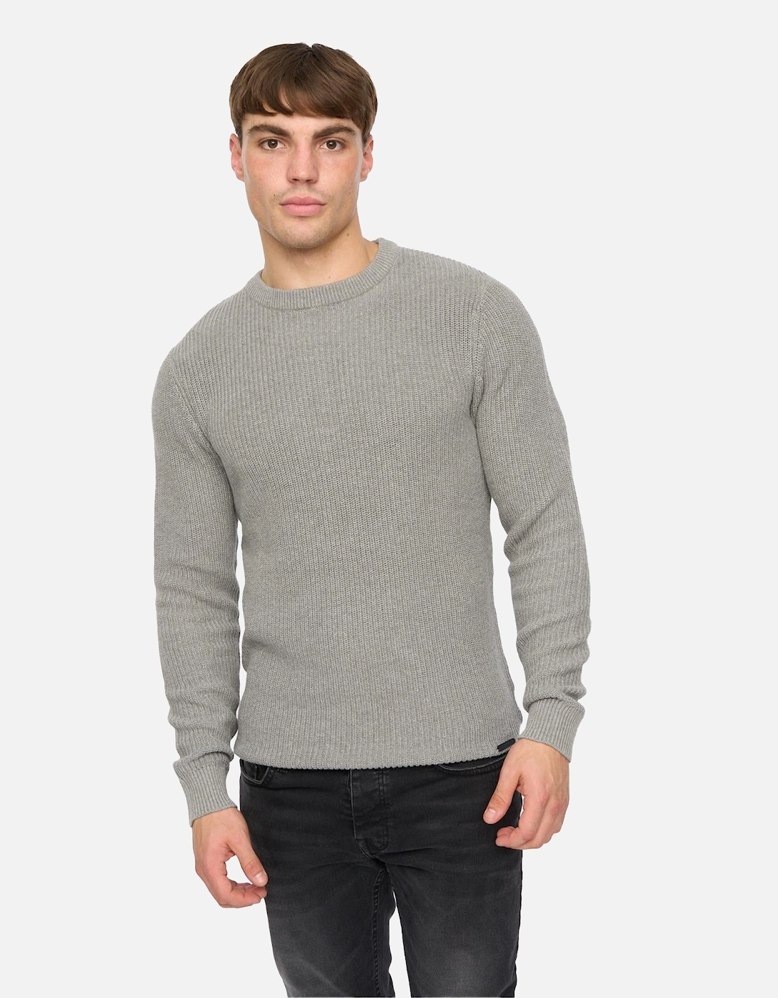 Mens Jampster Knitted Crew Neck Sweatshirt, 4 of 3
