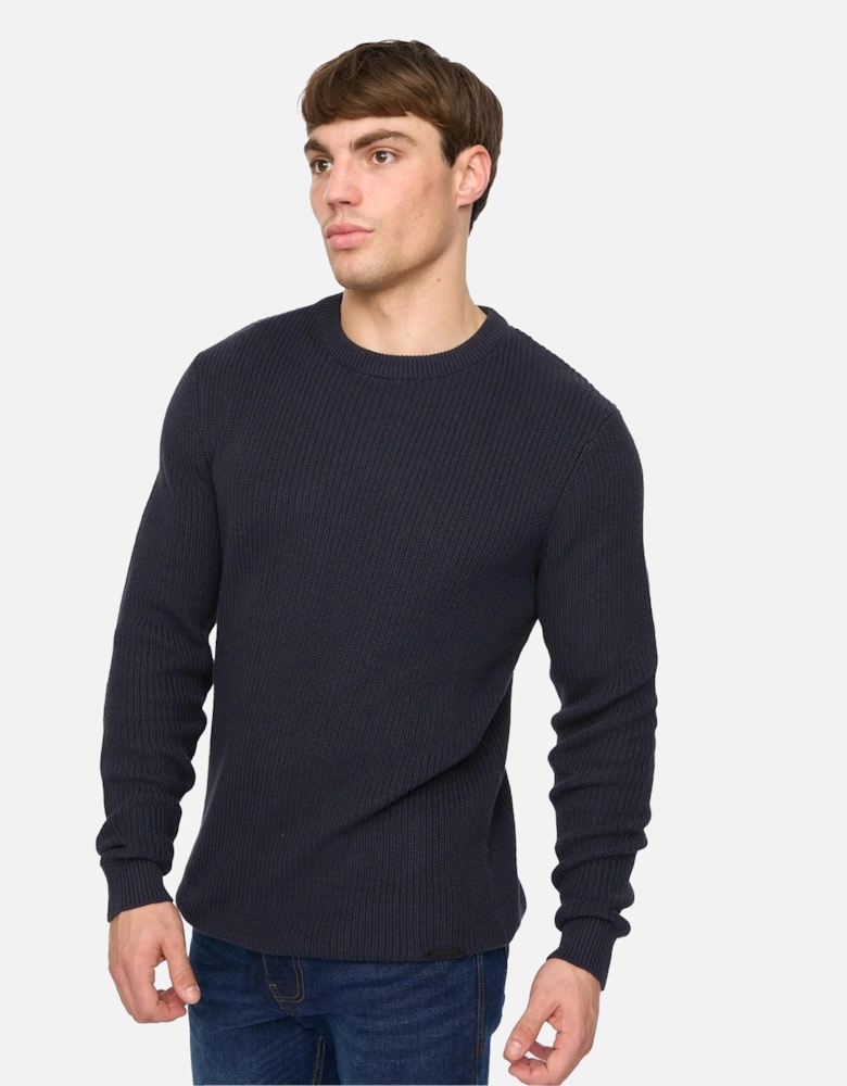 Mens Jampster Knitted Crew Neck Sweatshirt