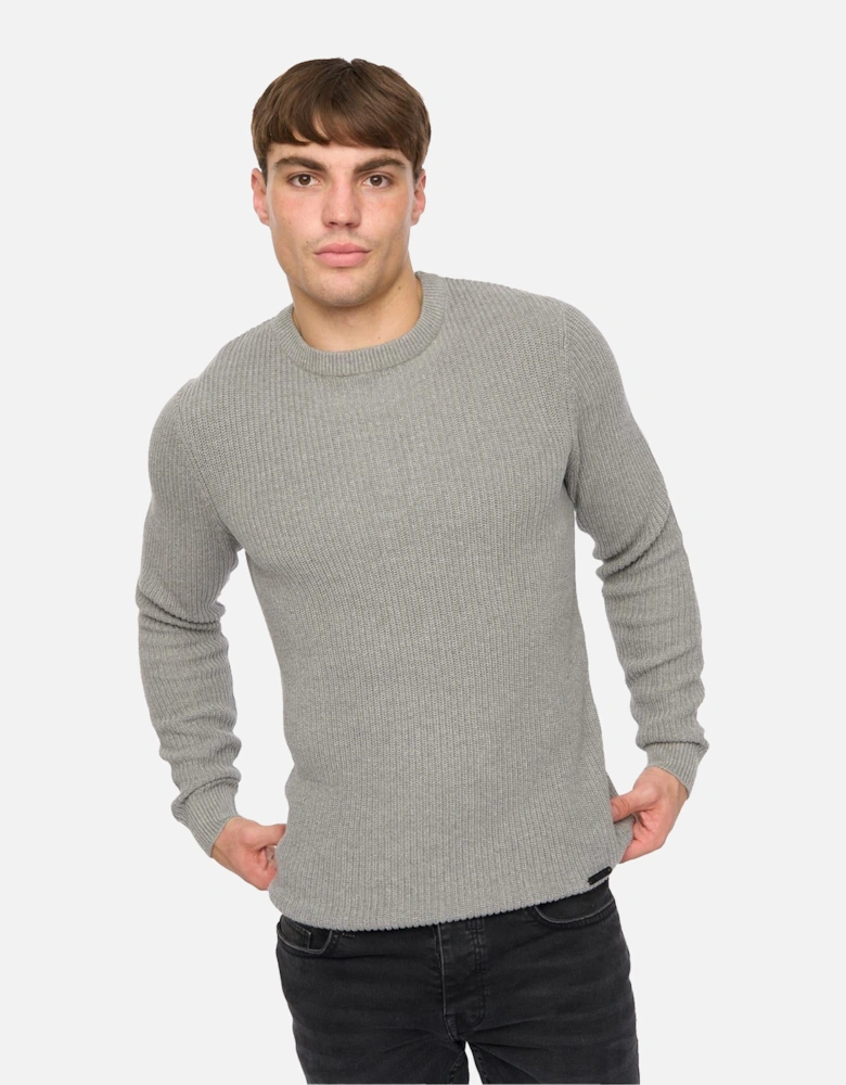 Mens Jampster Knitted Crew Neck Sweatshirt