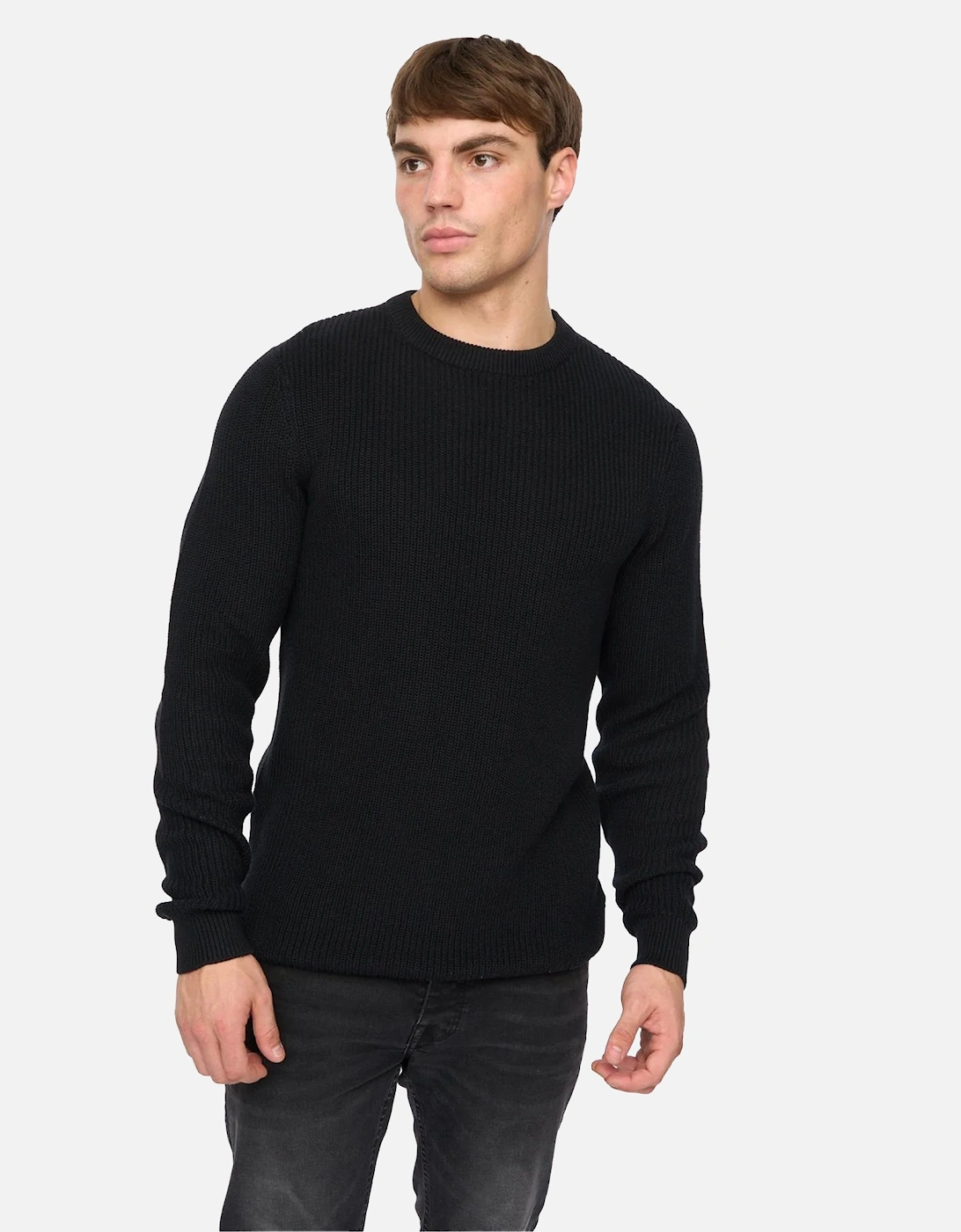 Mens Jampster Knitted Crew Neck Sweatshirt, 5 of 4