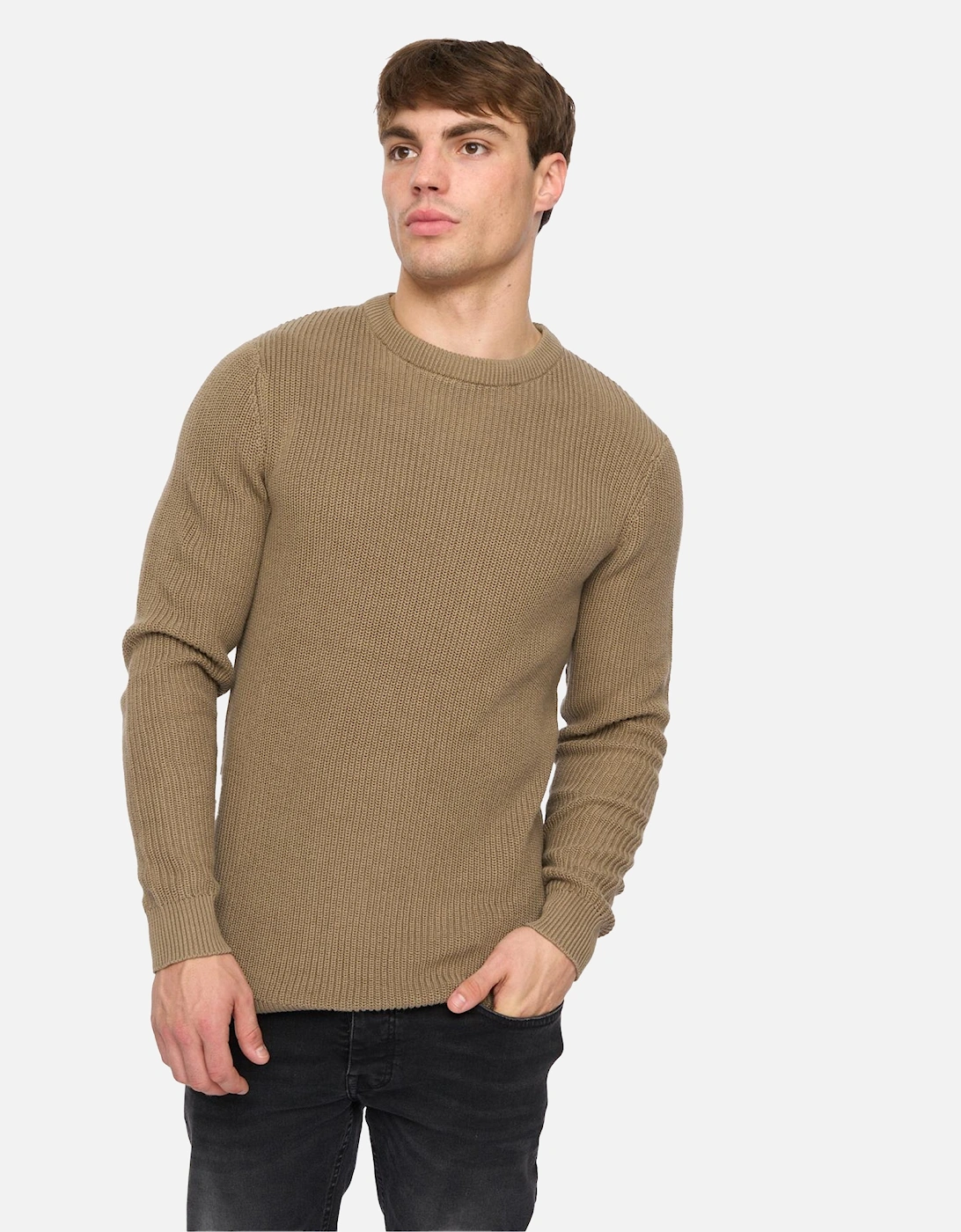 Mens Jampster Knitted Crew Neck Sweatshirt, 5 of 4
