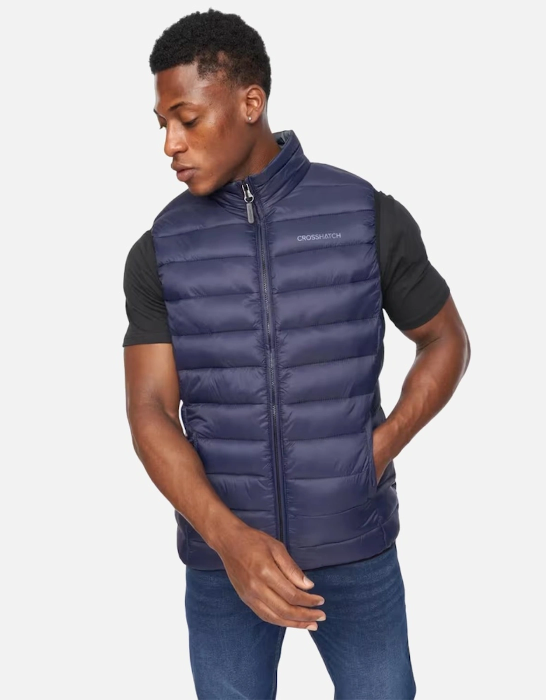 Mens Gattering Quilted Gilet, 4 of 3