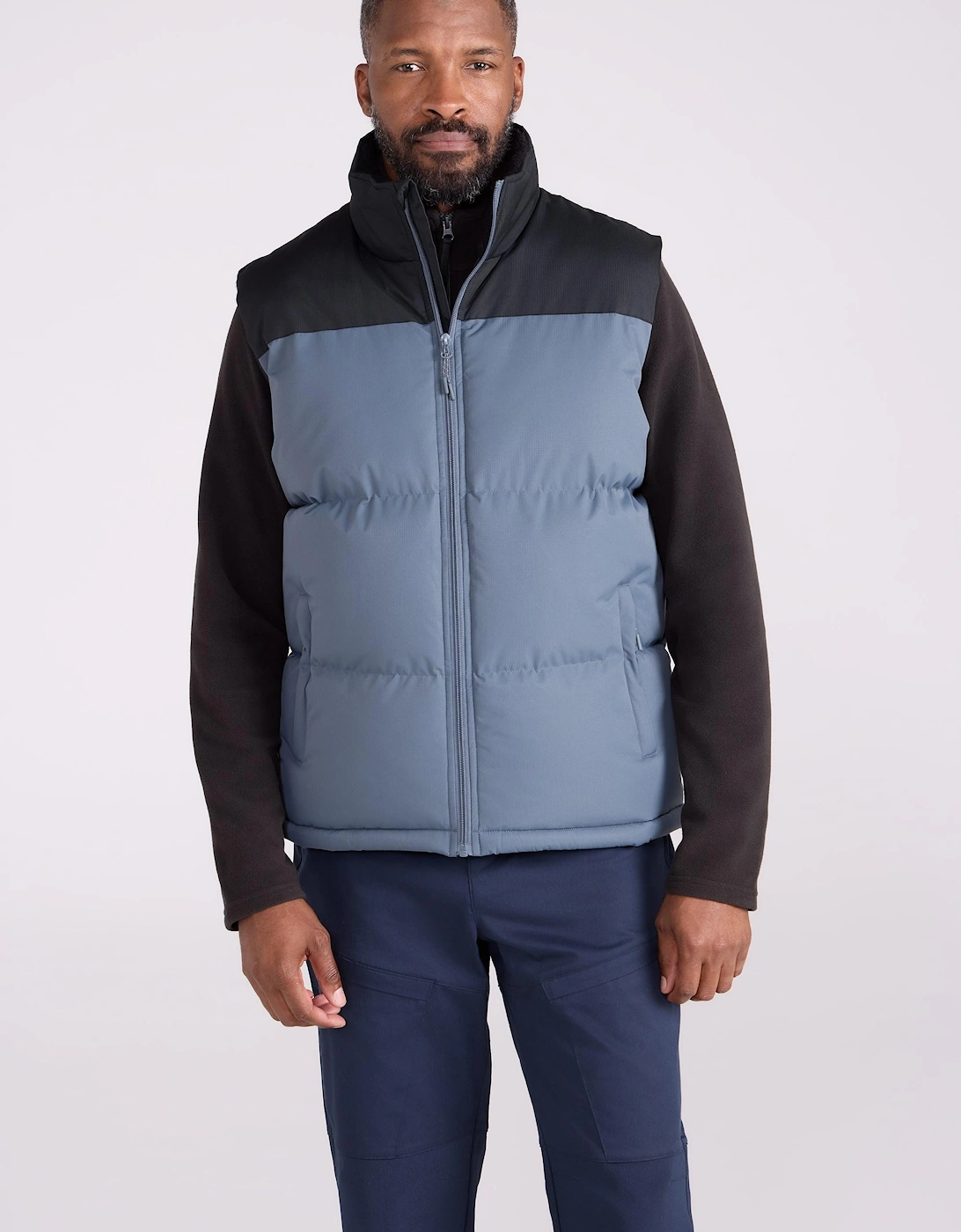 Mountain Warehouse Men's Grey Rock Borg Padded Gilet - Size: Regular/34