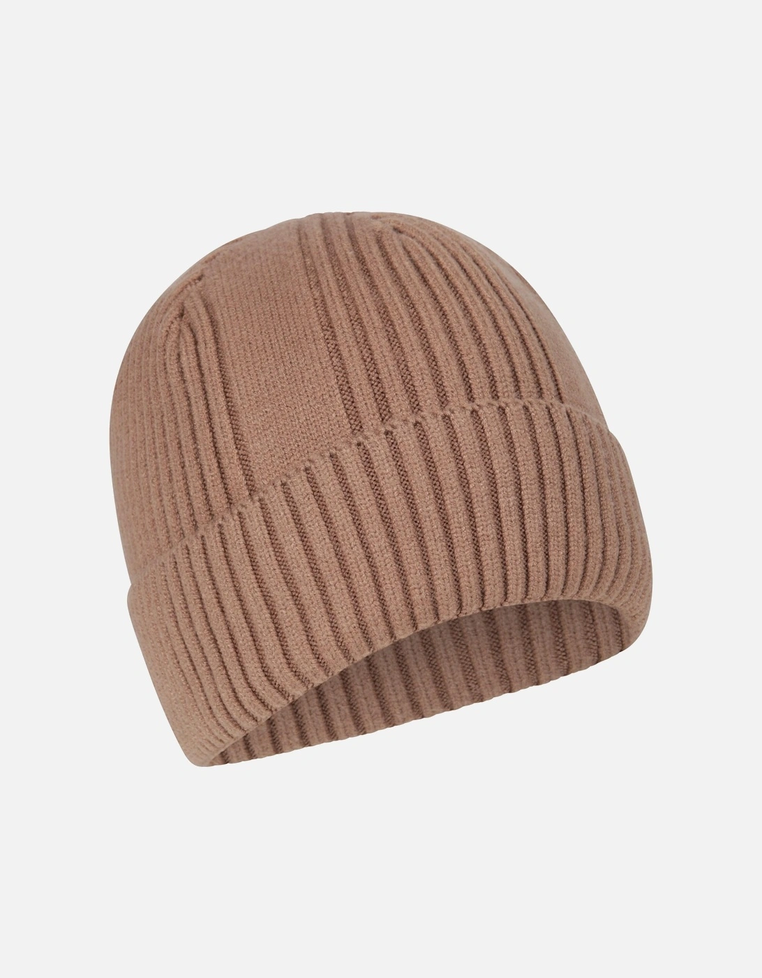 Mens Ribbed Faux Fur Lined Beanie, 2 of 1