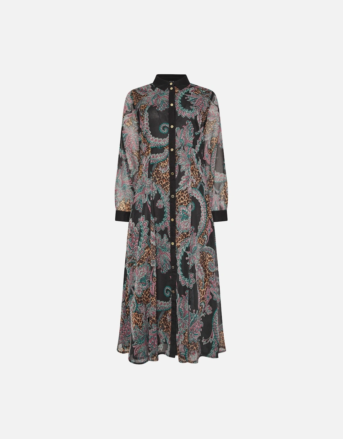 Paisley Print Shirt Dress, 2 of 1