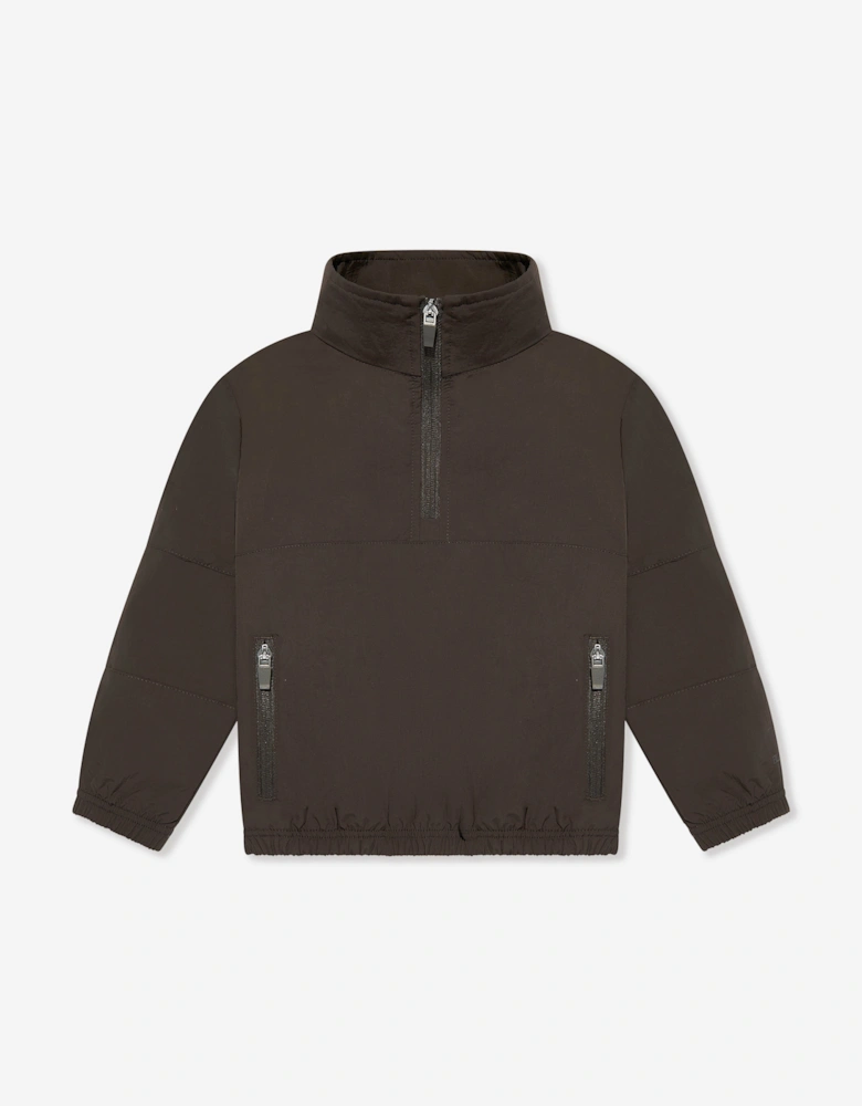 Boys Technical Tracksuit in Brown