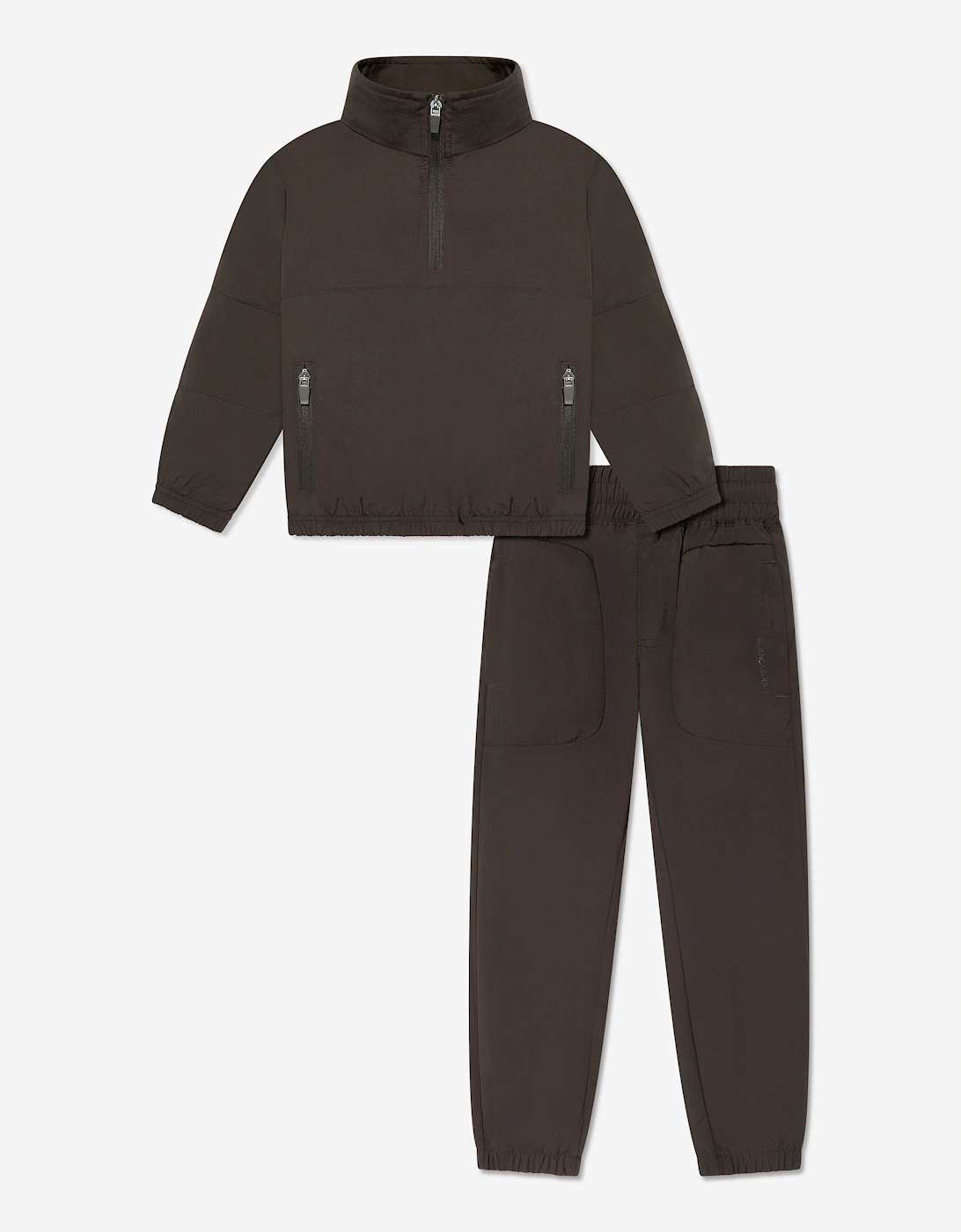 Boys Technical Tracksuit in Brown, 7 of 6