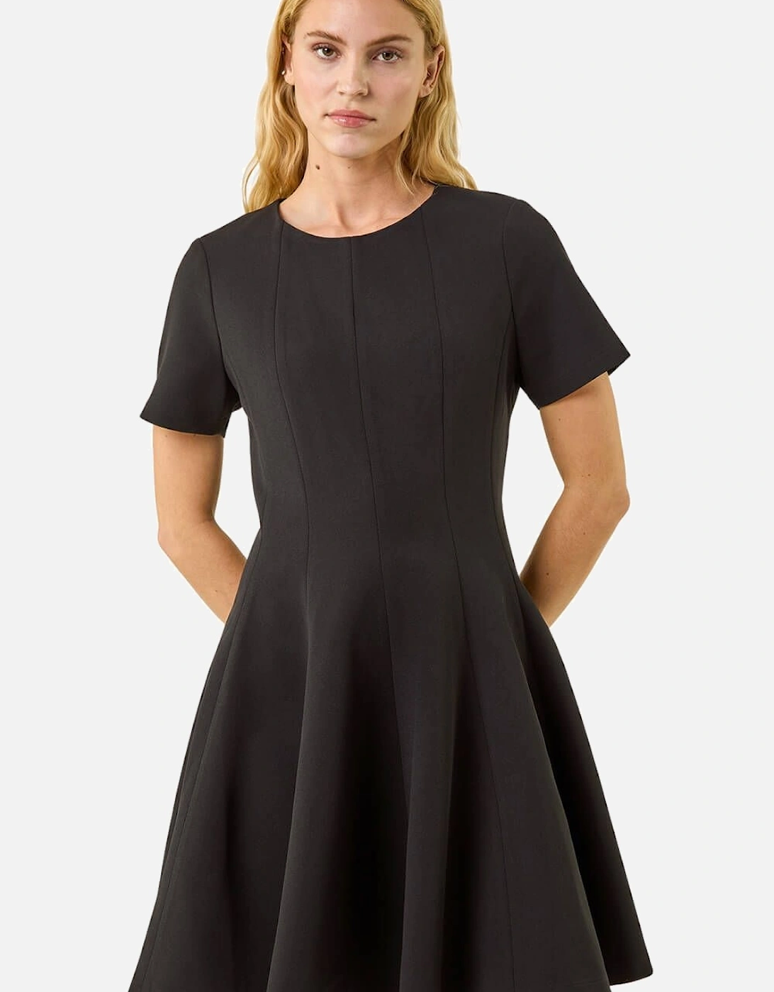 Panel Flared Stretch Dress, 2 of 1