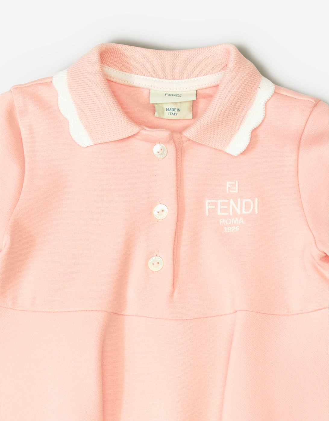 Baby Girls Logo Polo Dress in Pink