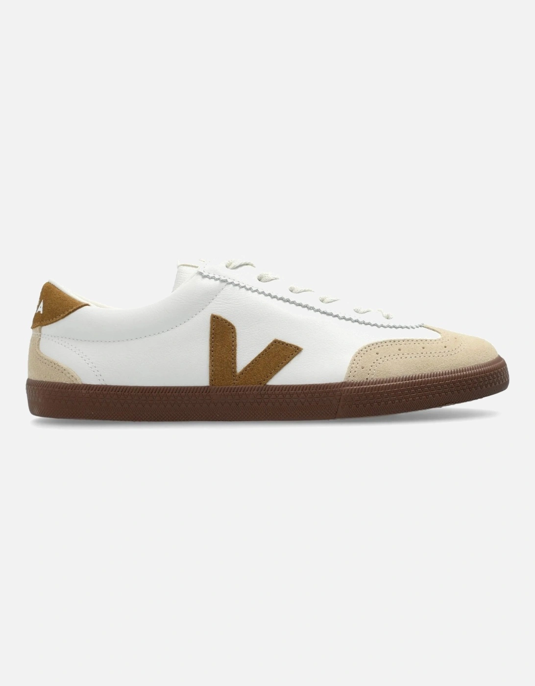 Veja Women's WOMENS VOLLY LEATHER SNEAKERS - White - Size: 7
