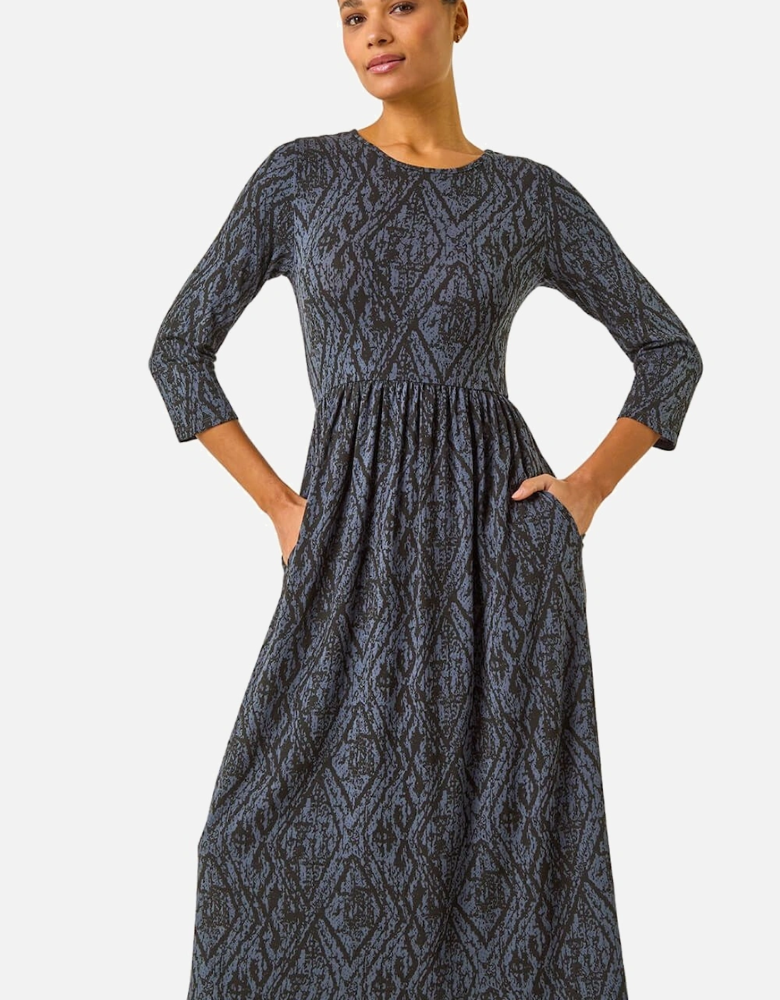 Abstract Print Midi Dress, 2 of 1