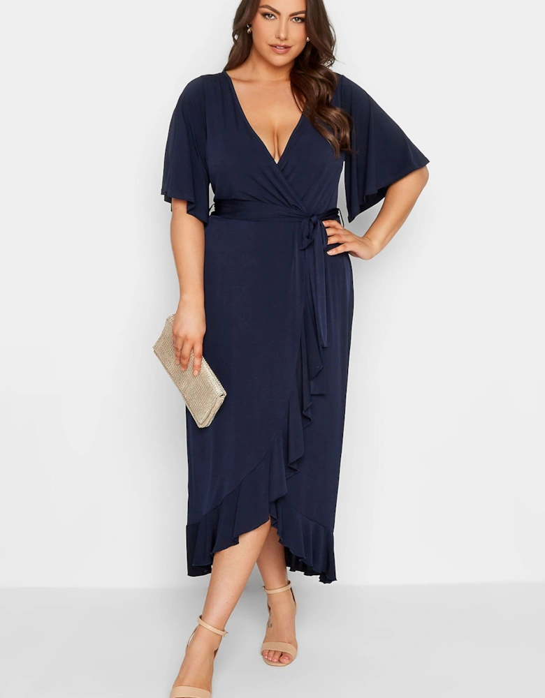 Ruffle Hem Maxi Dress