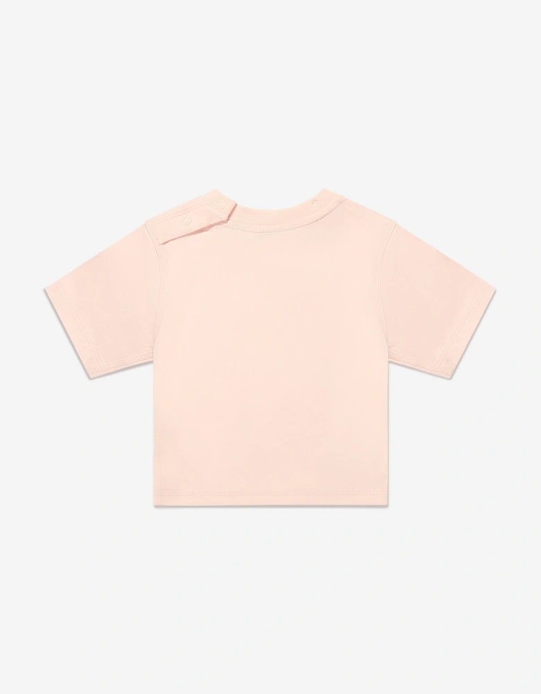 Baby Girls Mini Cedar Umbrella T-Shirt in Pink