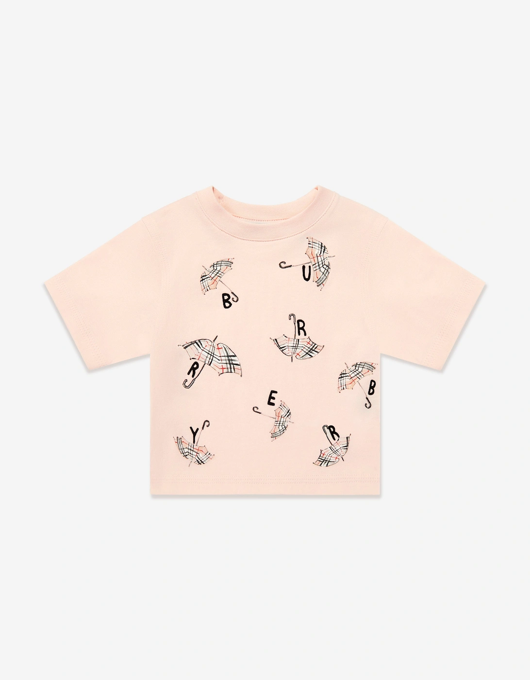 Baby Girls Mini Cedar Umbrella T-Shirt in Pink, 5 of 4