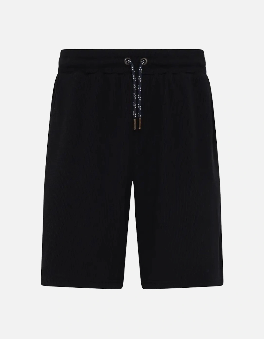 Waffle T-Shirt & Shorts Lounge Set, Black