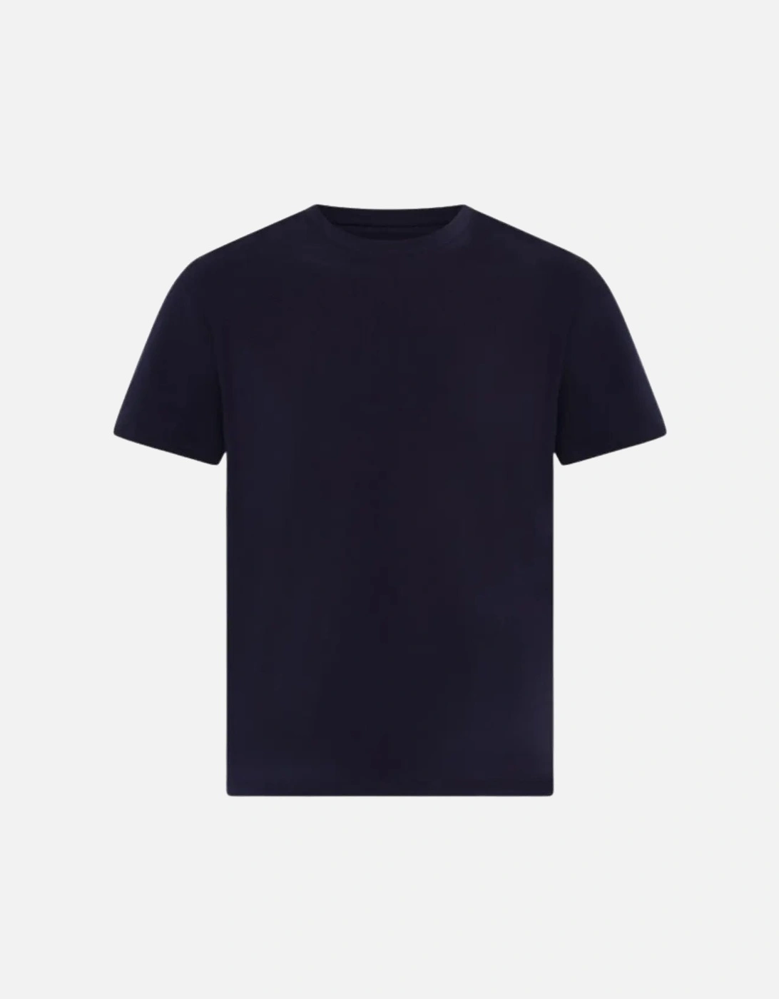 3-Pack Cotton Stretch Crew-Neck T-Shirts, Navy/Grey/Blue