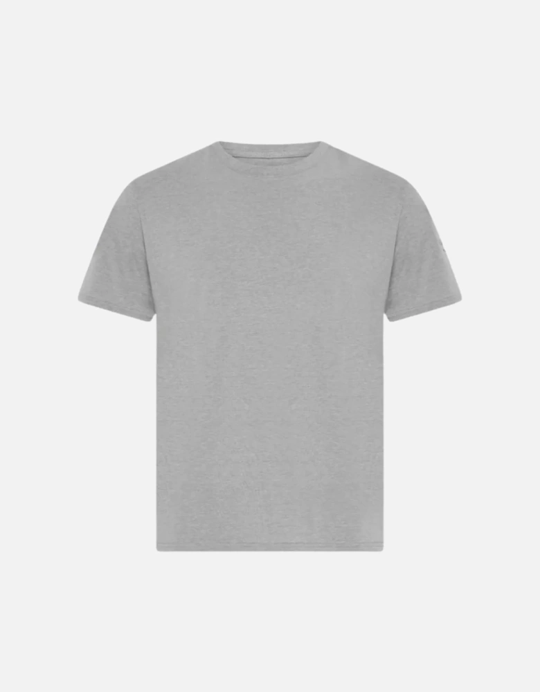 3-Pack Cotton Stretch Crew-Neck T-Shirts, Navy/Grey/Blue