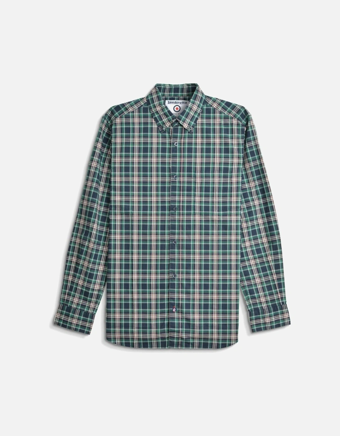 Mens Checked Long Sleeve Shirt, 2 of 1