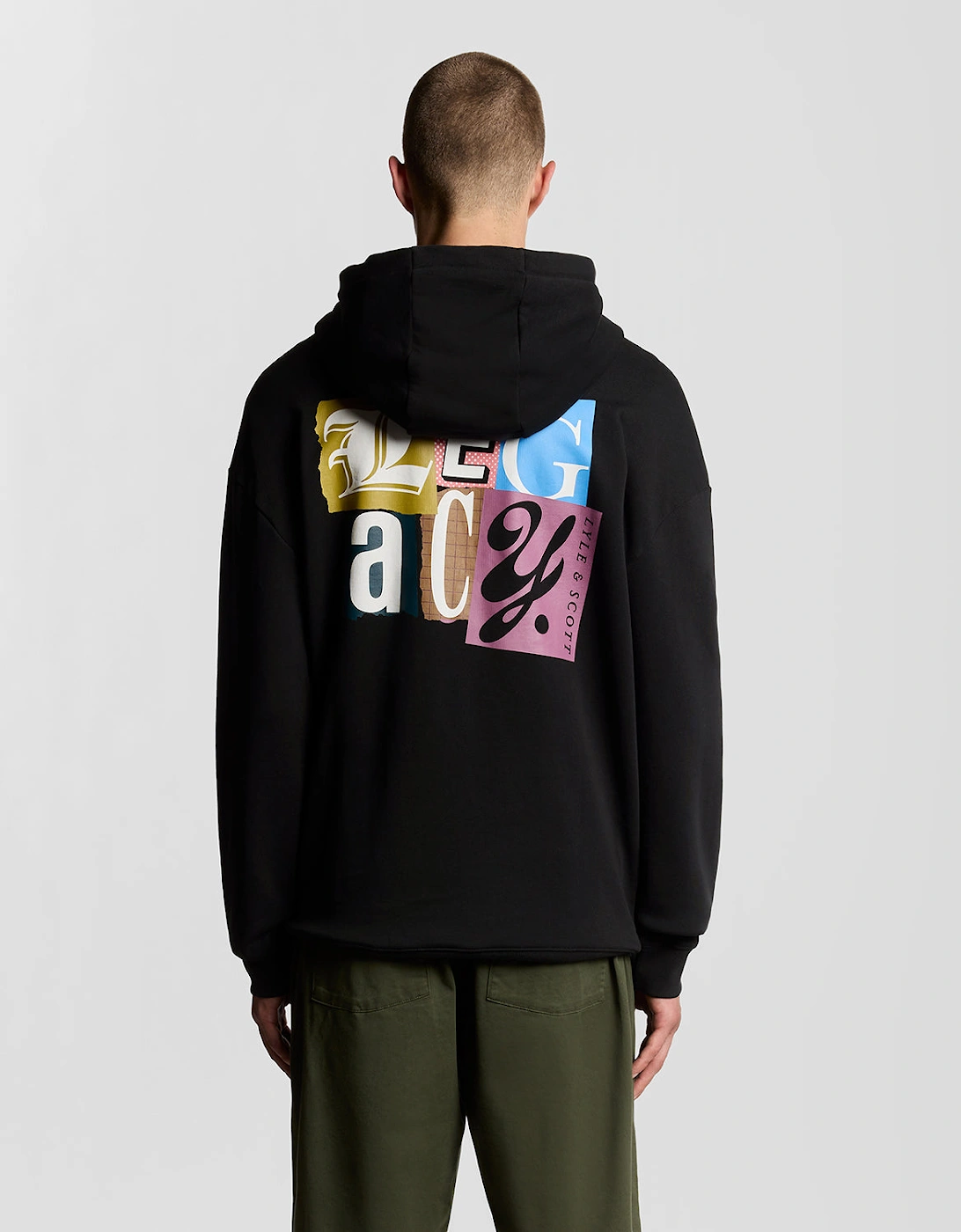 Paper Letters Graphic Hoodie