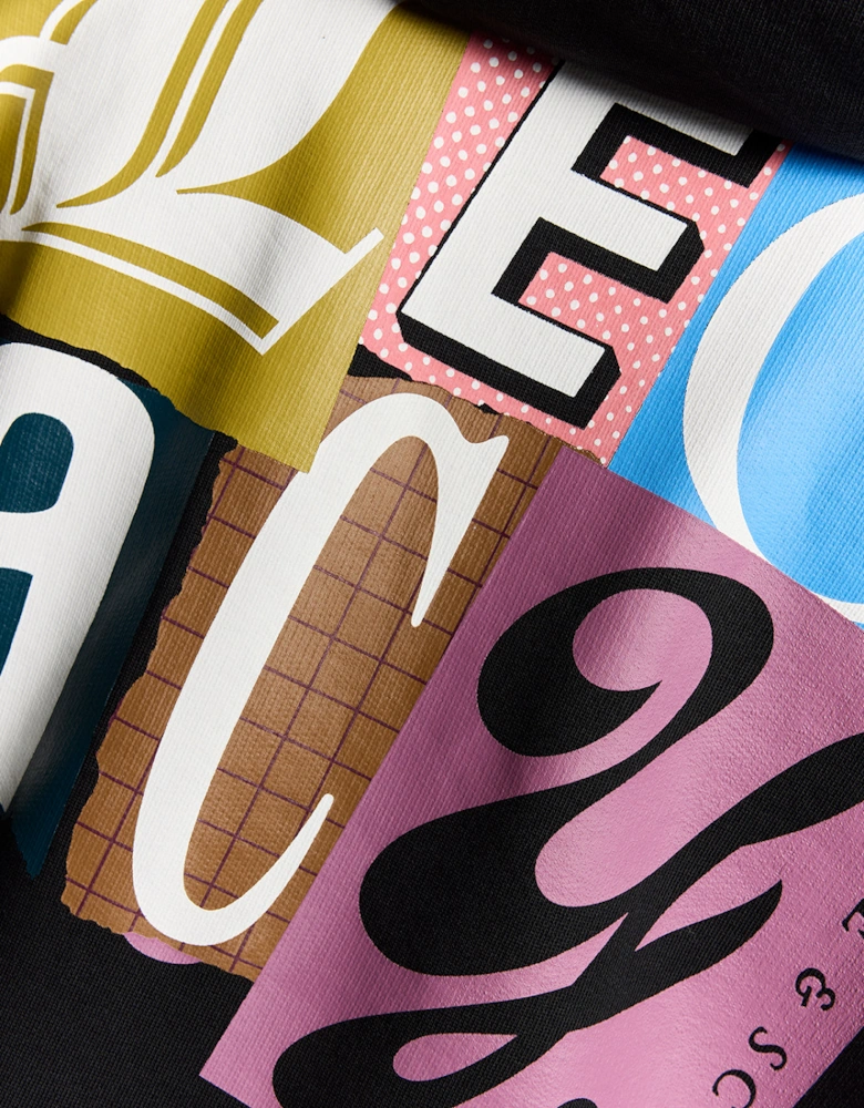 Paper Letters Graphic Hoodie