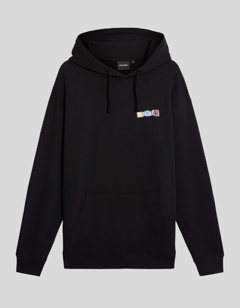 Paper Letters Graphic Hoodie
