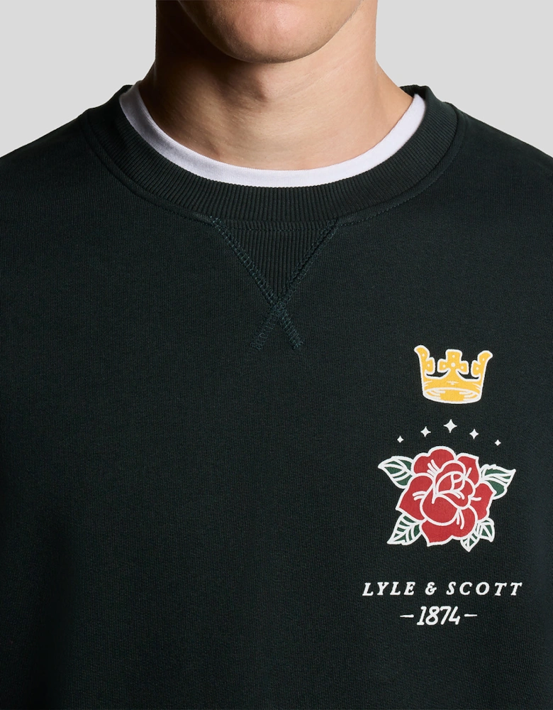 Pub Graphic Crew Neck Sweatshirt