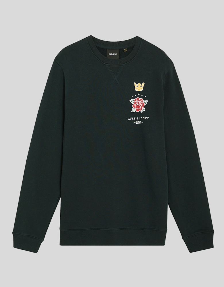Pub Graphic Crew Neck Sweatshirt