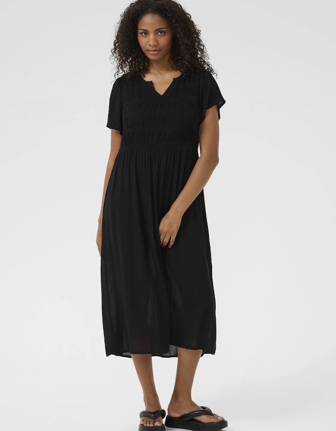 Short Sleeve Midi KAvalery Amber Dress, 2 of 1