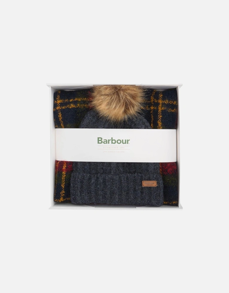 Saltburn Beanie & Tartan Scarf Set