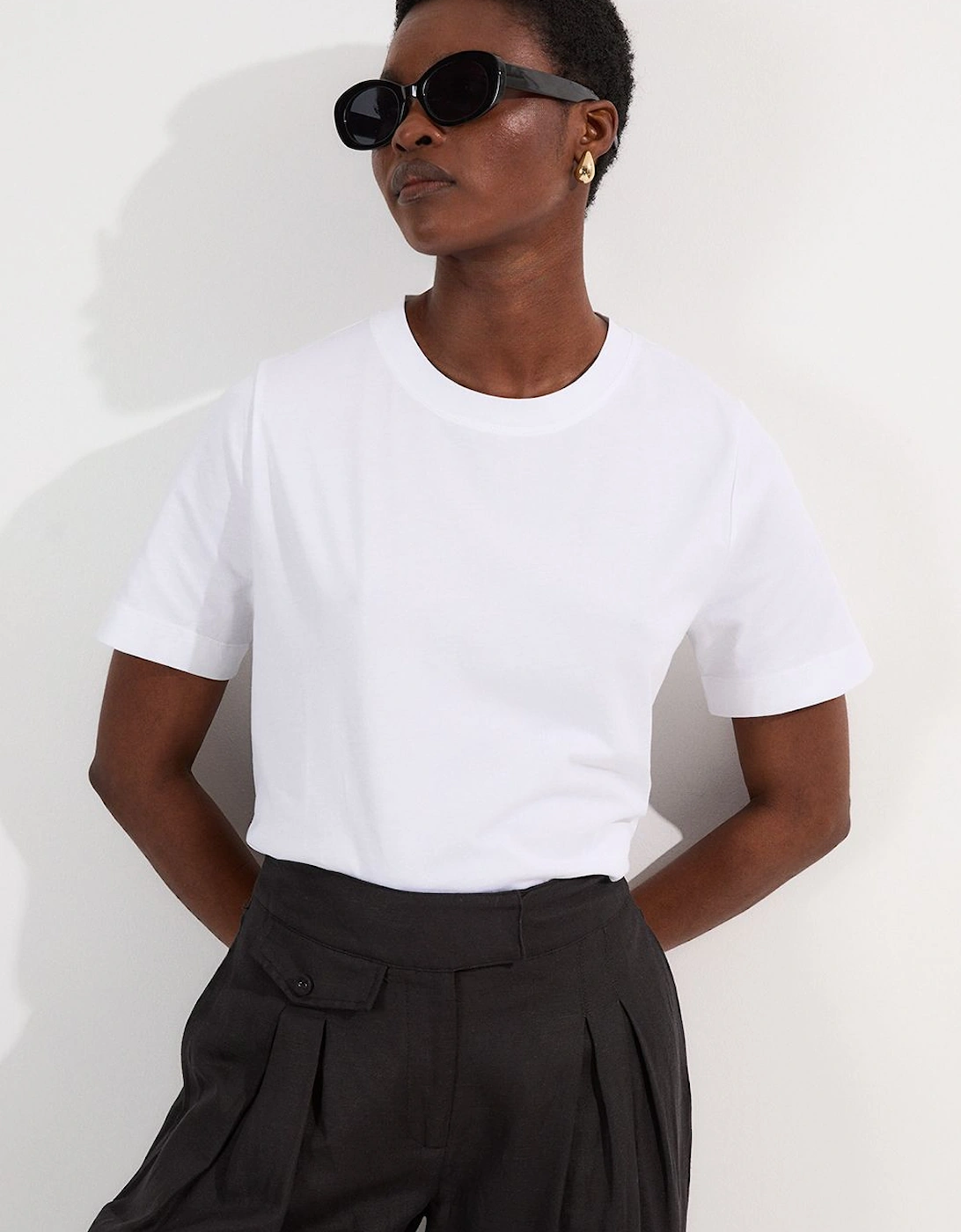 Lightweight Relaxed Fit Cotton T-Shirt, 2 of 1