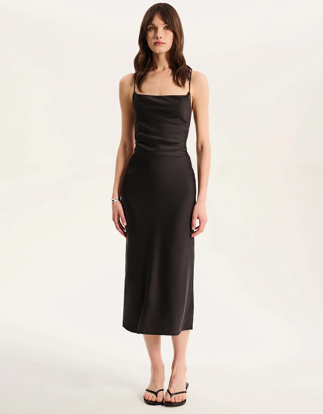 Riviera Midi Dress in Black, 6 of 5