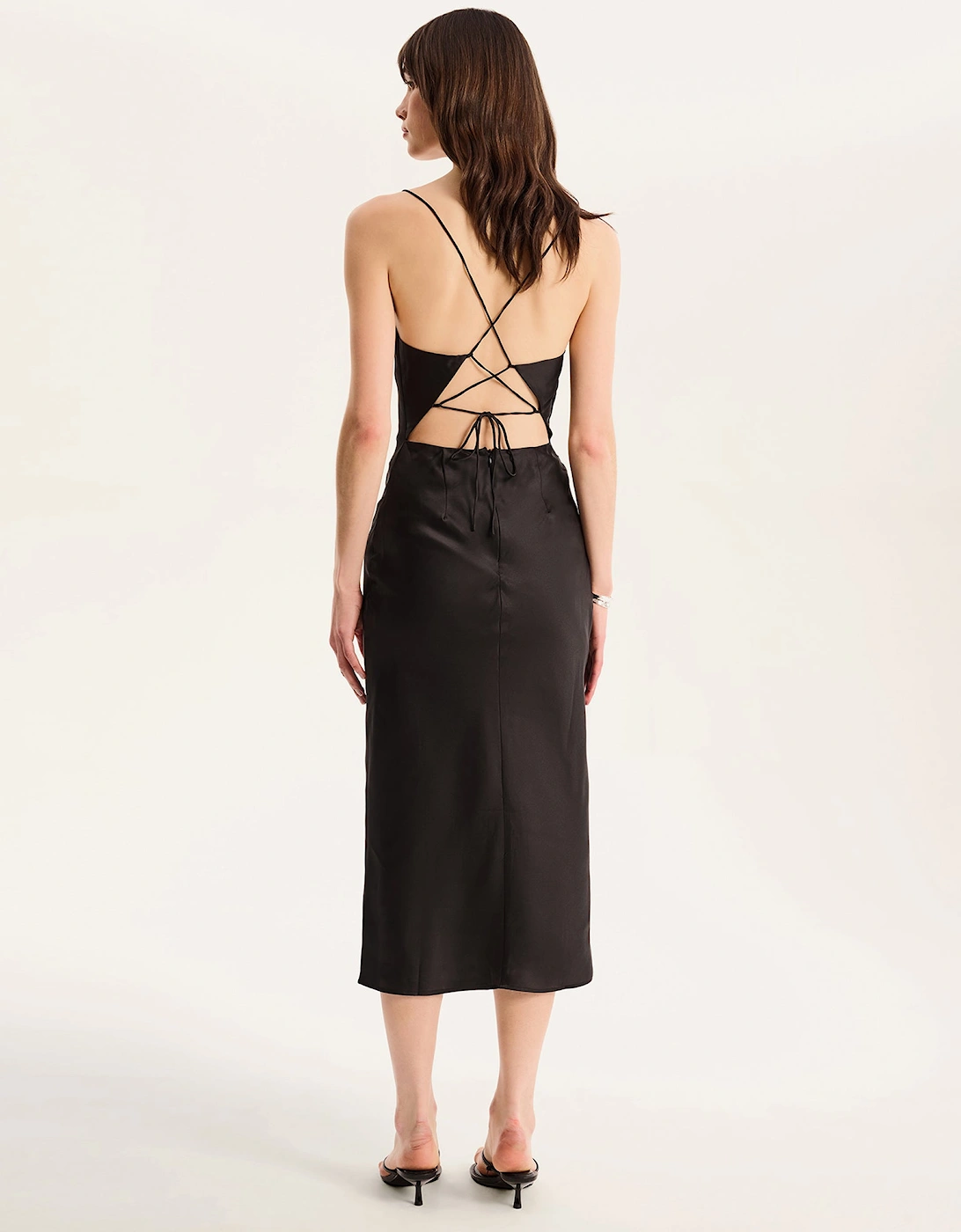 Riviera Midi Dress in Black